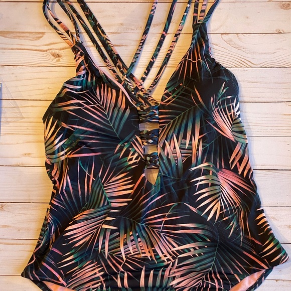 Bar lll Bali nights one piece straps bikini NWT - Picture 2 of 2